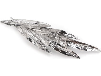 Francouzská spona do vlasů listy (Balení 1 ks, Varianta 1 stříbrná)