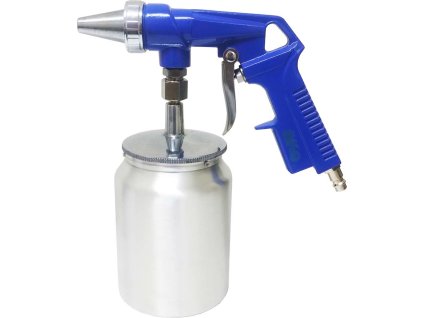 Pískovací pistole se spodní kovovou nádobkou