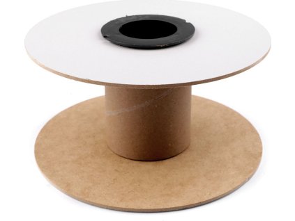 Papírová cívka Ø20 cm (Balení 1 ks, Varianta hnědá přírodní bílá)