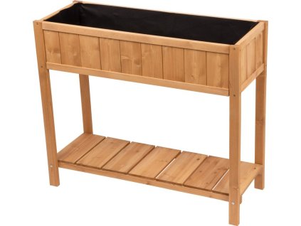 Záhon Strend Pro Garden, 89x33x76 cm, se spodní policí, dřevo, vyvýšený, s nohama