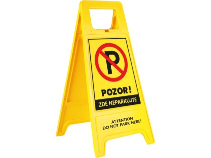 Výstražný stojan - áčko, Pozor! Zde neparkujte (Varianty Výstražný stojan (áčko), Pozor! Zde neparkujte, Kód: 26971)