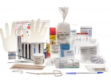 Výbava lékárničky - pro zotavovací akce pro děti, pro školy v přírodě a tábory (Verze Kód: 01697)