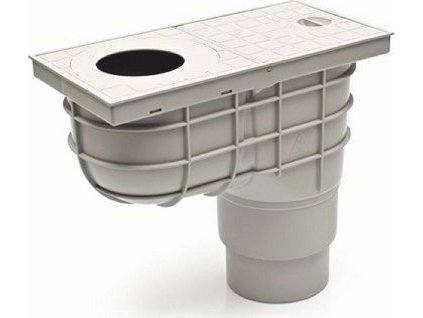 Kanalizační vpusť spodní D110/125 UNIVERZÁL / Gajgr, šedá
