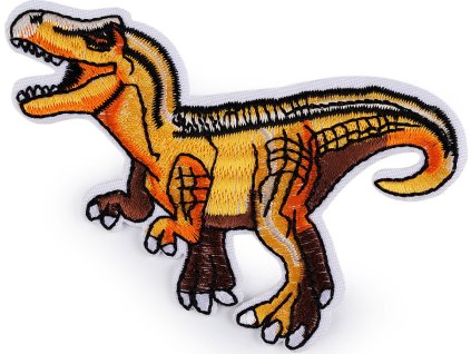 Nažehlovačka dinosaurus (Balení 10 ks, Varianta 1 oranžovožlutá)