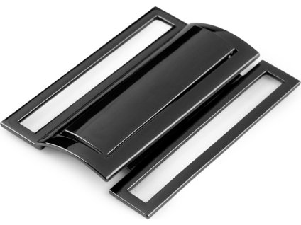 Kovová spona na kabáty, bundy, průvlek 48 mm (Varianta 1 nikl, Balení 1 pár)