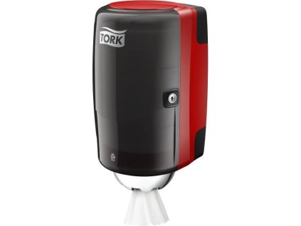 Zásobník na papírové ručníky v mini roli TORK červeno-černá M1