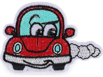 Nažehlovačka auta, skútr (Balení 10 ks, Varianta 1 červená)