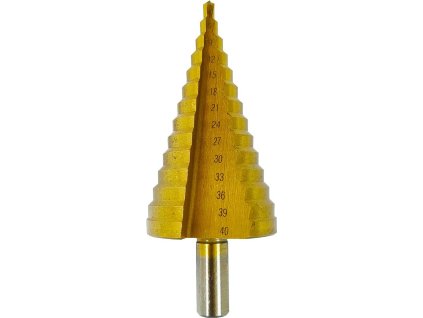 MAGG Vrták stupňovitý 4-40 mm HSS s titanovým povlakem