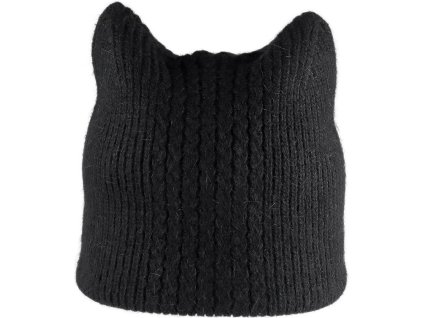 Dámská / dívčí zimní čepice s vlnou z angorského králíka (Balení 1 ks, Varianta 3 černá)