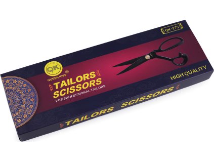 Krejčovské nůžky QK délka 29 cm s páráčkem (Balení 1 ks, Varianta černá)