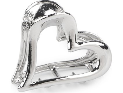 Kovový skřipec do vlasů (Balení 1 ks, Varianta 1 stříbrná srdce)