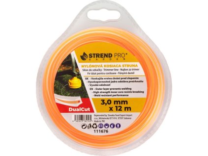 Silon na kosenie DualCut DBQ 3,0 mm, L-12 m, hranatý