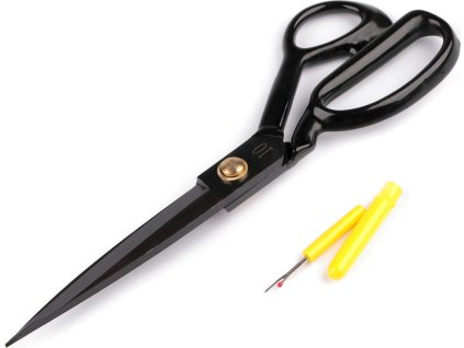 Krejčovské nůžky QK délka 27 cm s páráčkem (Balení 1 ks, Varianta černá)