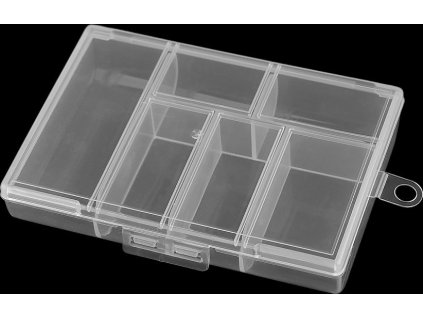 Plastový box / zásobník 8,5x12x2,5 cm (Varianta transparent, Balení 1 ks)