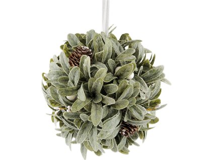 Vánoční závěsná koule jmelí Ø20 cm (Balení 1 ks, Varianta zelená)
