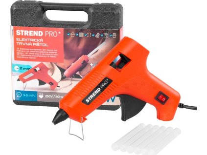Pištoľ Strend Pro, lepiaca, v kufríku, 60-80 W, na tavné tyčinky 11 mm