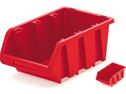 plastovy ulozny box truck 230x160x120 cerveny