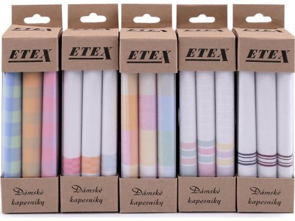 Dámský kapesník / dárková krabička (Balení 1 krab., Varianta mix náhodných variant)