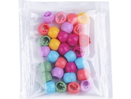 Korálky do vlasů zacvakávací (Varianta mix, Balení 1 sáček)