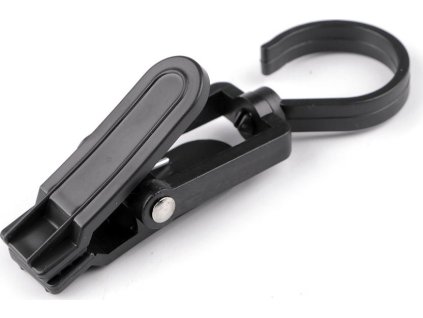 Háček plastový na zboží s klipem (Balení 5 ks, Varianta černá)