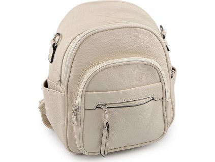 Dámský batoh 23x26 cm (Balení 1 ks, Varianta 1 béžová světlá)