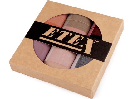 Pánský kapesník / dárková kazeta (Balení 1 krab., Varianta mix náhodných barev a vzorů)