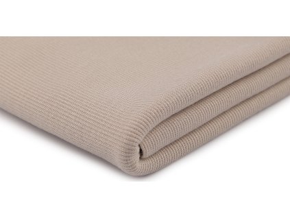 Úplet bambusový elastický žebrovaný - tunel (Balení 1 m, Varianta 1 béžová světlá)