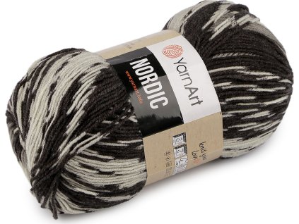 Pletací příze Nordic 150 g (Balení 1 ks, Varianta 1 (653) hnědobéžová)