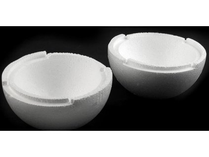 Polystyrenová koule dvoudílná dutá Ø19,5 cm (Balení 1 ks, Varianta bílá)