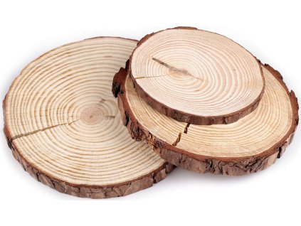 Přírodní dřevěné kolečko / podložka k domalování a dotvoření 2. jakost (Balení 1 ks, Varianta 1 (Ø14 cm) přírodní)