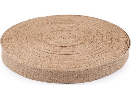 Jutový popruh šíře 25 mm (Balení 1 m, Varianta režná přírodní)