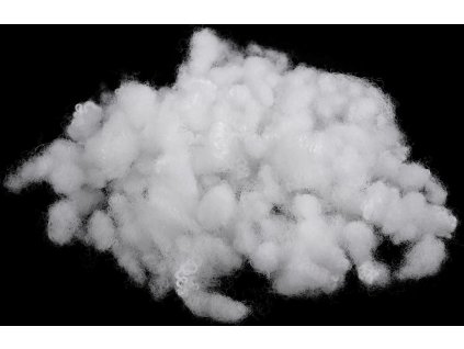 Výplň - kuličky z dutého vlákna bělené 500 g (Varianta bílá, Balení 1 sáček)