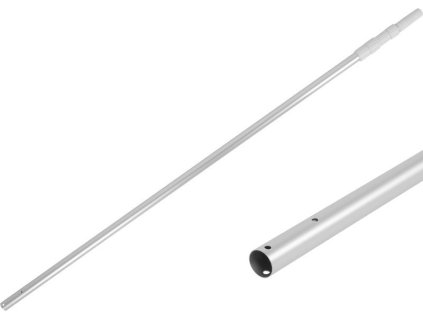 Tyč Strend Pro Pool, teleskopická násada pro síťku do bazénu, 150-450 cm, 0,8 mm, stříbrná