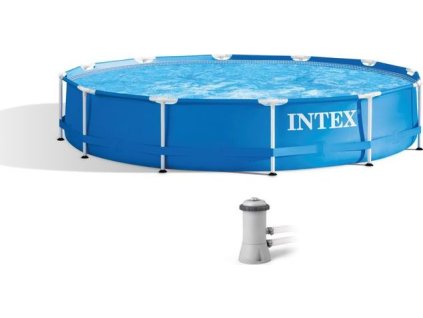 Bazén Intex® Metal Frame 28212, kartušová filtrace, 366x76 cm