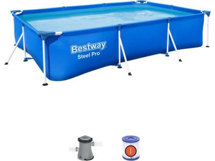 Bazén Bestway® Steel Pro™, 56411, kartušová filtrace, 300x201x66 cm