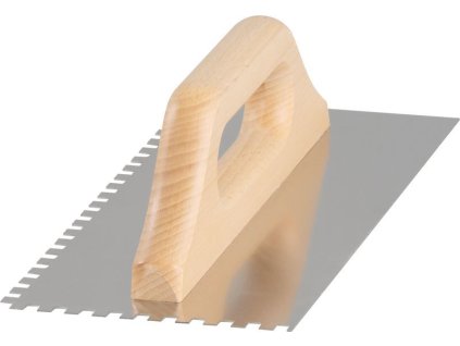 Hladítko Strend Pro Premium, HardWood, dřevěná rukojeť, 270x130 mm, e6 mm, 0,7 mm, nerez