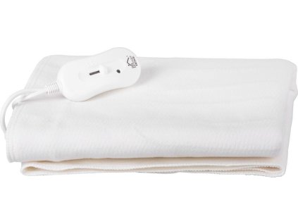 Podložka MagicHome, 2v1, deka, topná, do postele, bílá, 80x150 cm