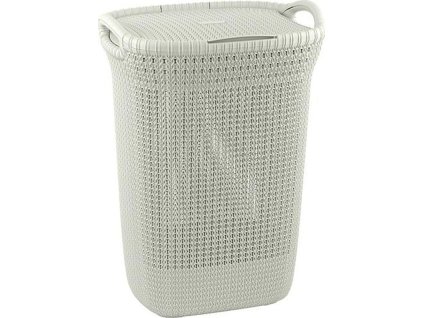 Koš Curver® KNIT 3676 57 lit., krémový, 45x34x61 cm, na prádlo, prádlo