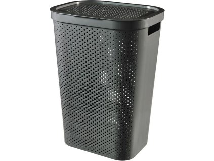 Kôš Curver® INFINITY RECYCLED 60 lit., antracit, 35x44x60 cm, na bielizeň, prádlo