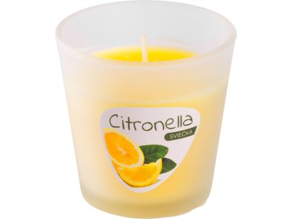 Sviečka Citronella CG144, repelentná, sklenený pohár, 80 g, 80x70 mm
