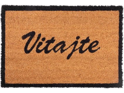 Rohožka MagicHome RBC 199, před dveře, Vítejte, 40x60 cm, guma/kokos