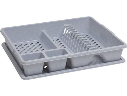 Odkapávač Curver® 173460, na kuchyňské nádobí, šedý Lux, 45x38x9 cm