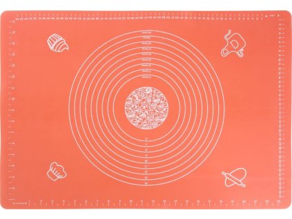 Podložka MagicHome, na cesto, silikónová, červená, 64x45 cm
