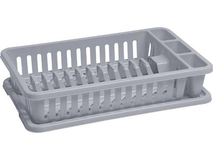 Odkapávač Curver® 173415, na kuchyňské nádobí, šedý Lux, 42x26.5x8.8 cm