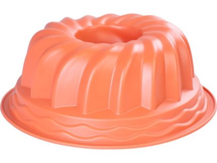 Forma MagicHome, na pečenie, na bábovku, silikón, červená, 23x8,5 cm