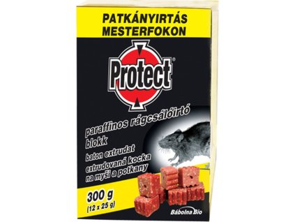 Návnada PROTECT, extrudovaná kostka, na myši a krysy, 12x25 g (300 g)