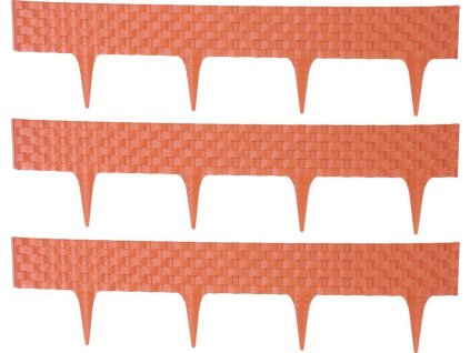 Palisáda RattanPalisade L-2,40m, terakota, bal. 3 ks, 820x95/200 mm, UV