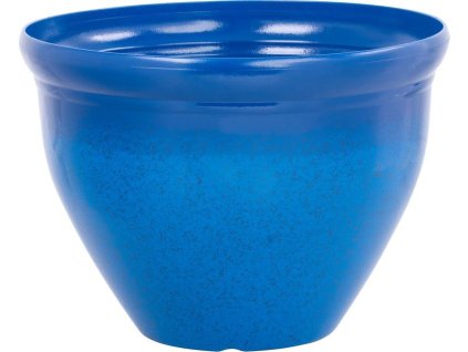 Květináč Strend Pro, glazura, modrý, 38x28,5 cm