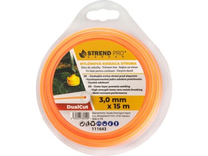 Silon na kosenie DualCut DBR 3,0 mm, L-15 m, okrúhly