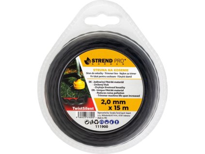 Silon na kosenie TwistSilent Professional 2,0 mm L-15 m, špirálový